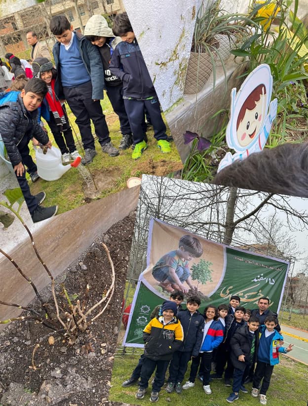 روز درختکاری با پسرهای گل خِرد اسفند 1403